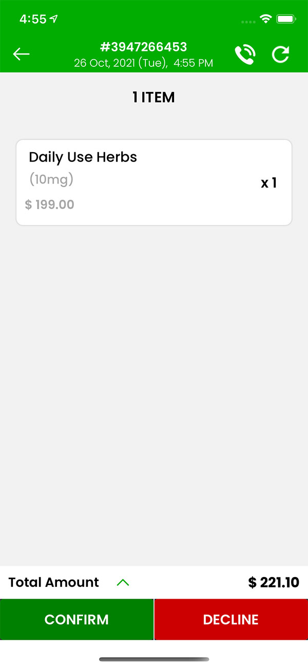 weed order complete