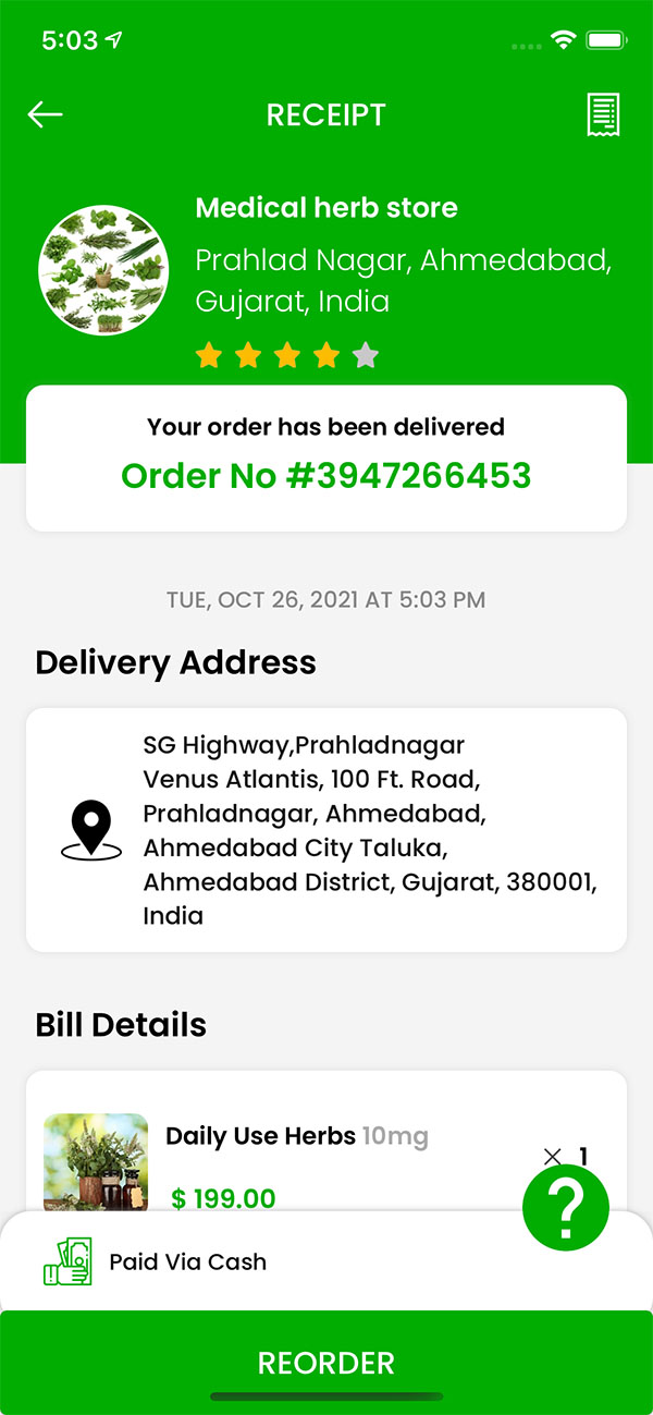 weed order delivered