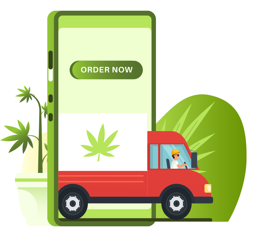 on demand weed delivery app