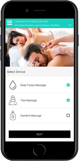 on demand massage therapist app