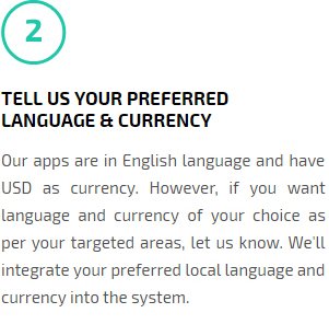 Tell Us Your preferred Language & Currency for app