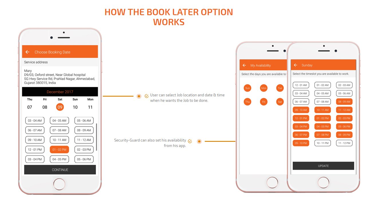 client app book later option screen