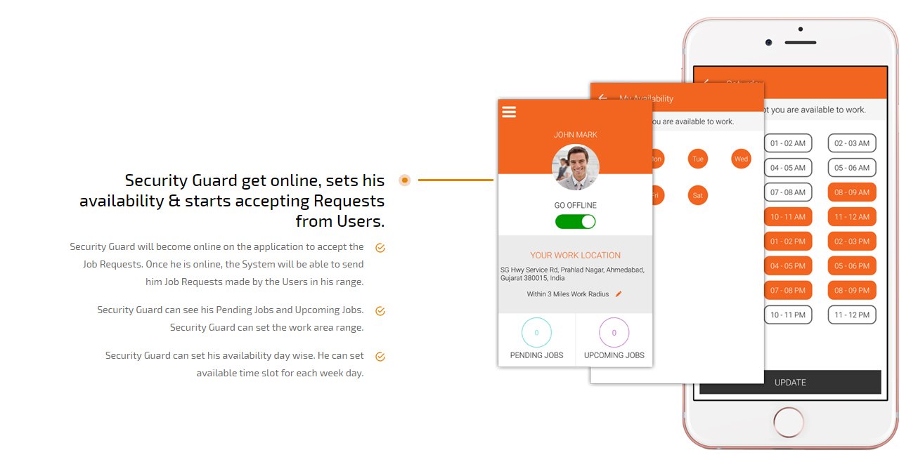 security-guard get online