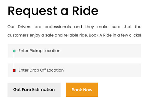 Uber clone driver and rider login screen