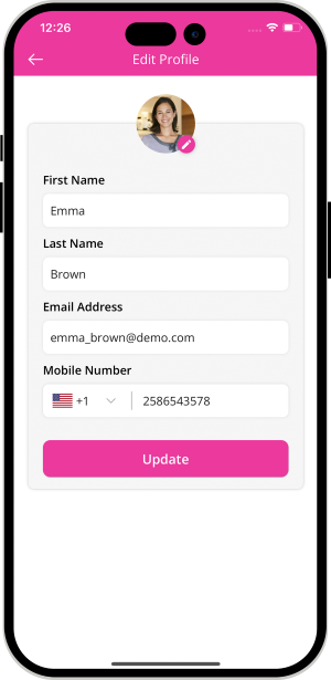 User can edit their profile