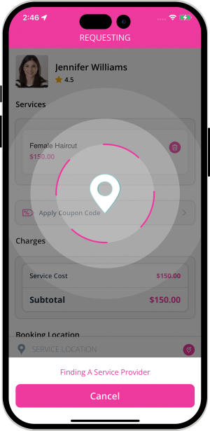 Select booking location