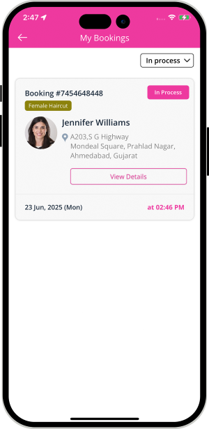 Select booking location