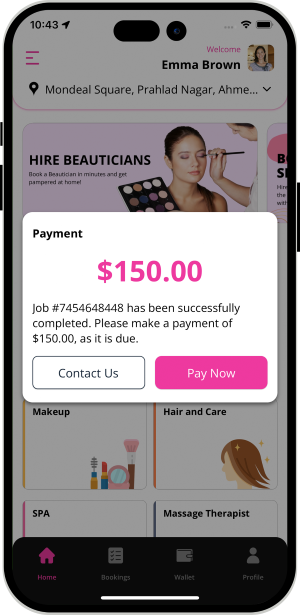 Select booking location