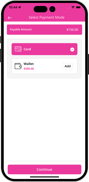 Select booking location