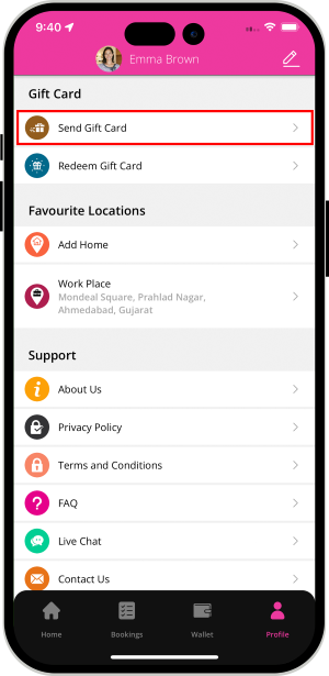 choose service categories