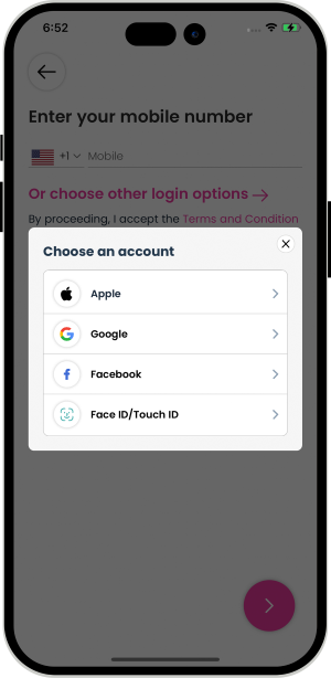 Select booking location