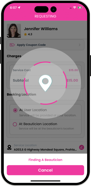 Select booking location