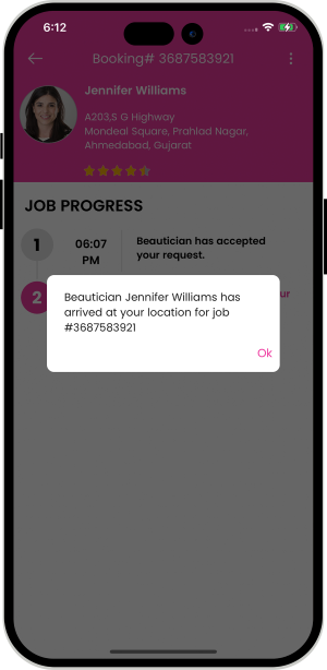 Select booking location
