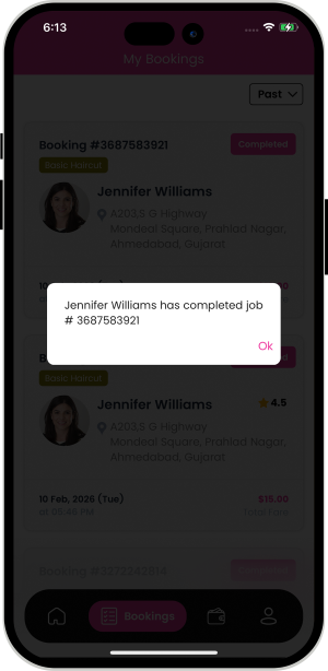 Select booking location