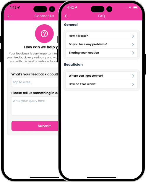 Driver login and registration screen