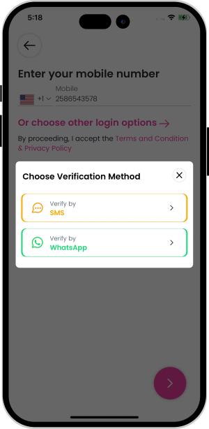 Select booking location