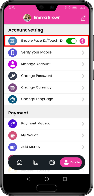 Select booking location