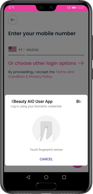 Select booking location