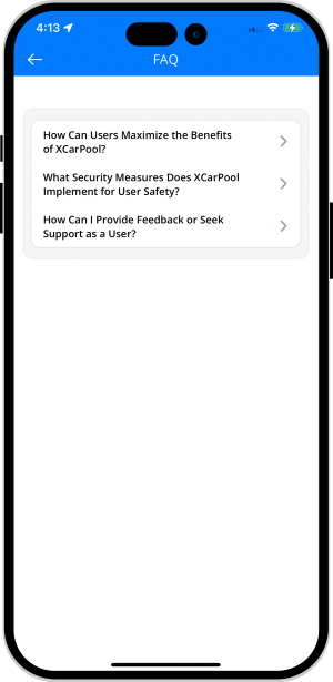 user app login and registration screen
