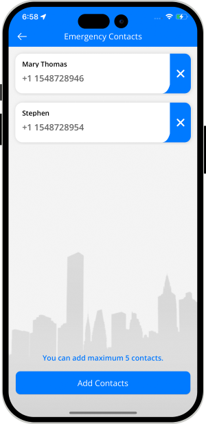 Add emergency contact