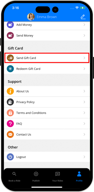 choose service categories