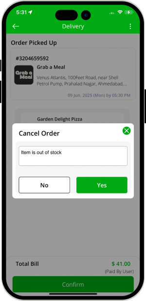 Order Cancellation
