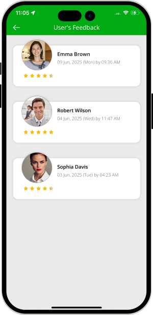 User & Driver feedback