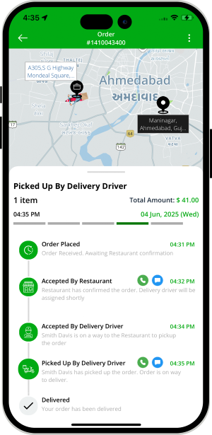 user see the status of the driver