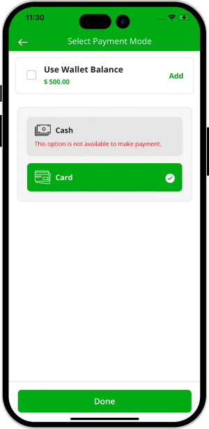 choose service categories