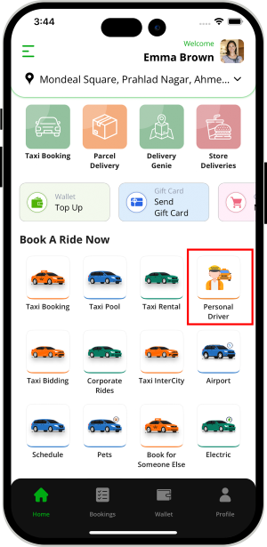 choose service categories