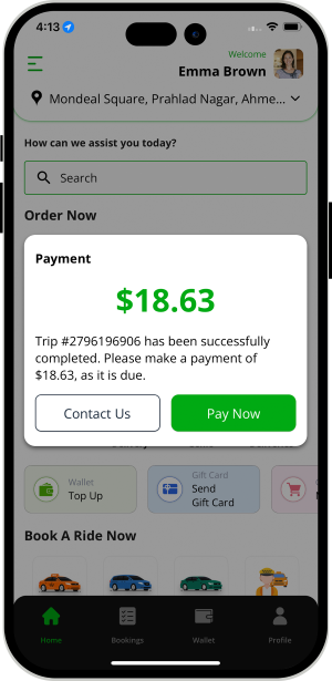 Select booking location