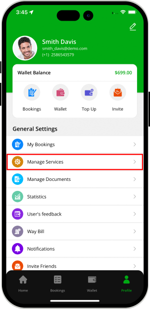 choose service categories