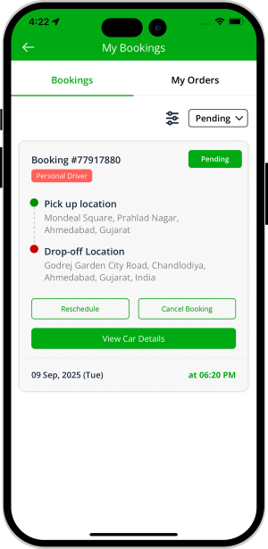 Select booking location