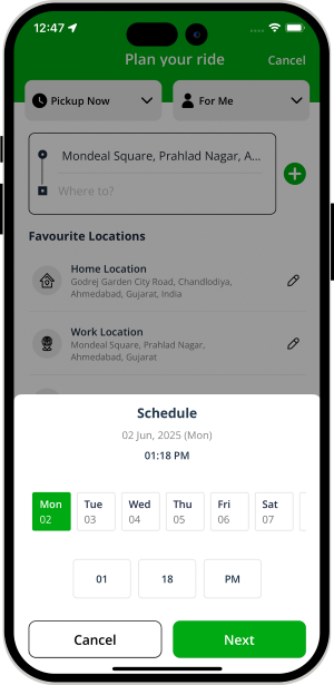 Schedule Booking