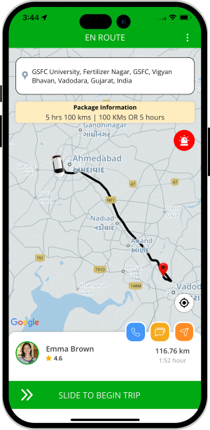 rider get notification for trip started