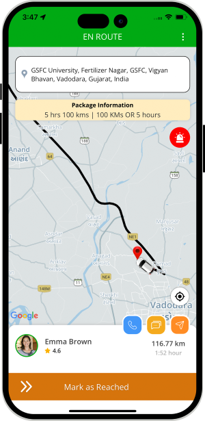 driver slide to end trip and rider get notification for Trip completed