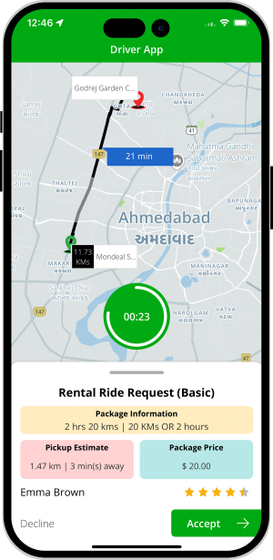 rental ride requests basic