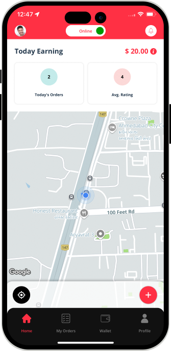 Driver set his availability