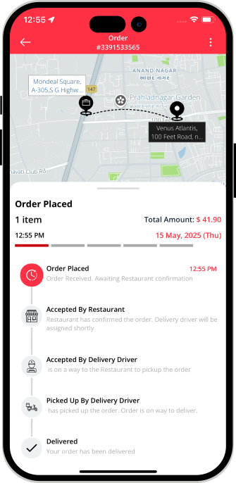 user track the order