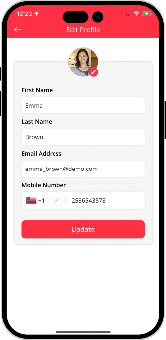 user, Stores, driver edit profile