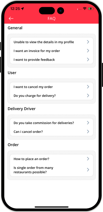 help when issues with delivery