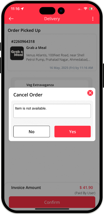 Order Cancellation