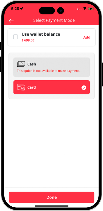 choose service categories