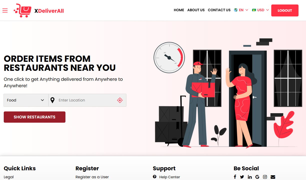 order items from restaurants