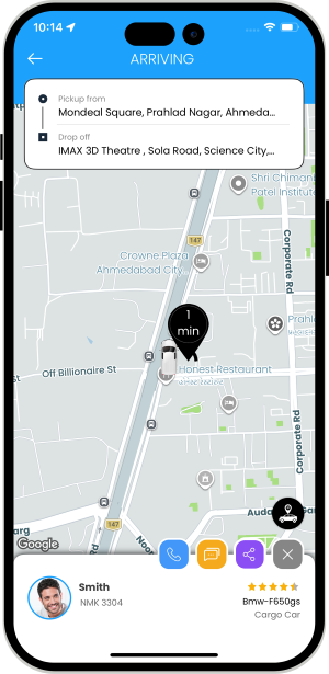 driver accept sender request
