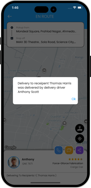 delivery has started