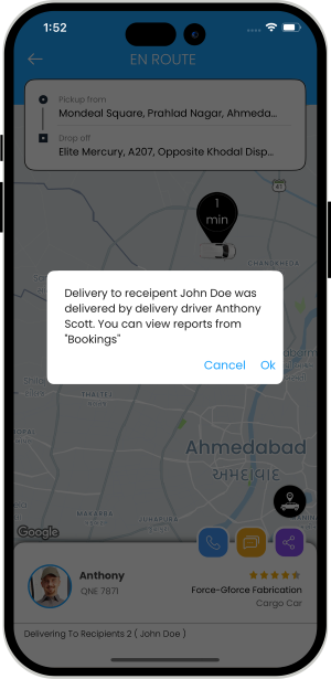 delivery has started