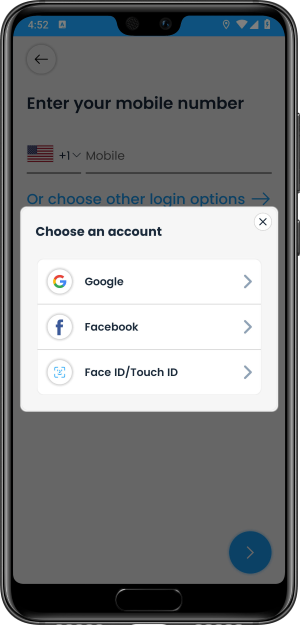 Select booking location