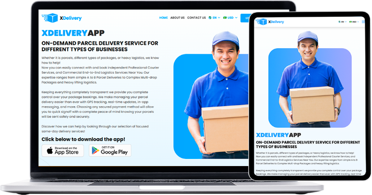 Delivery App Website and Admin Panel