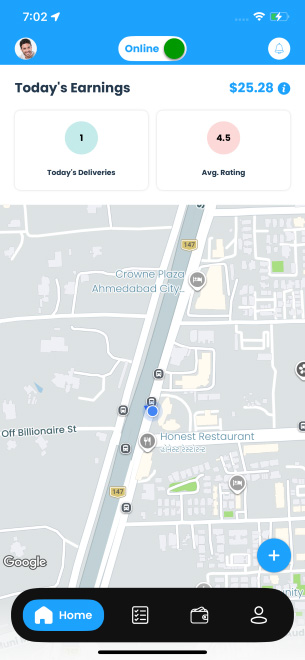 delivery driver app